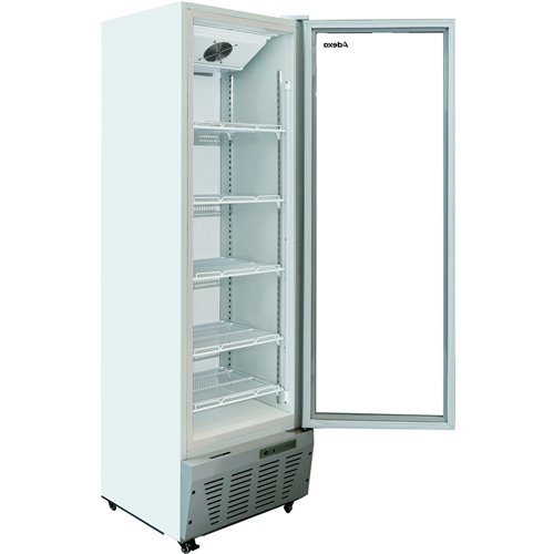 Commercial Refrigerator Upright 320 litres Hinged glass door Grey | Stalwart DA-SCF327
