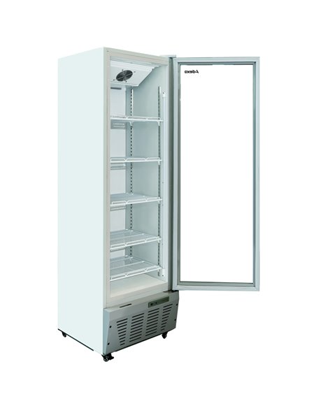 Commercial Refrigerator Upright 320 litres Hinged glass door Grey | Stalwart DA-SCF327
