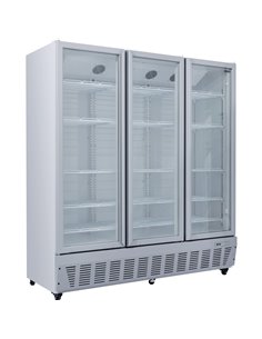 Commercial Refrigerator Upright 1580 litres Triple Hinged glass doors Grey | Stalwart DA-SCF1727 2