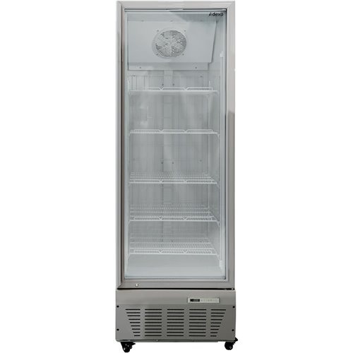 Commercial Freezer Upright 490 litres Hinged glass door Grey | Stalwart DA-SDF500