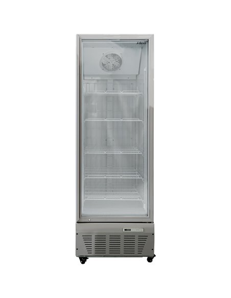 Commercial Freezer Upright 490 litres Hinged glass door Grey | Stalwart DA-SDF500