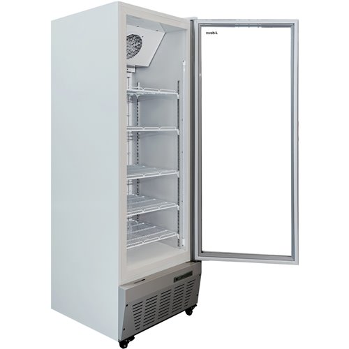 Commercial Freezer Upright 490 litres Hinged glass door Grey | Stalwart DA-SDF500