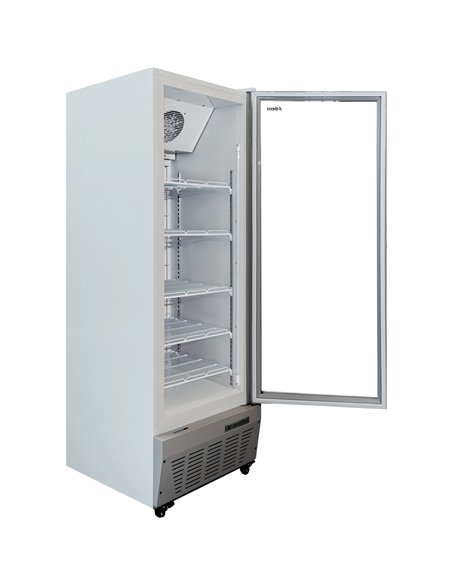 Commercial Freezer Upright 490 litres Hinged glass door Grey | Stalwart DA-SDF500