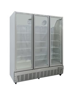 Commercial Freezer Upright 1500 litres Triple Hinged glass door Grey | Stalwart DA-SDF1500 2