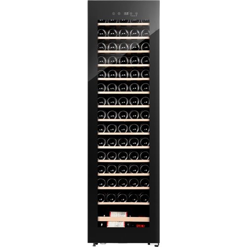 Professional Glass Front Wine Cooler 75 Bottles 190 Litres Black | Stalwart DA-JC190E