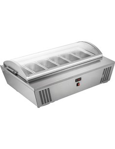 Professional Gelato &amp Ice Cream Serving Display Counter 100 litres Stainless Steel | Stalwart DA-DW676
