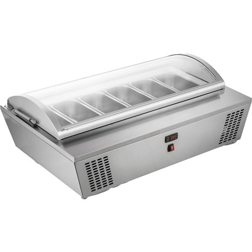 Professional Gelato &amp Ice Cream Serving Display Counter 100 litres Stainless Steel | Stalwart DA-DW676