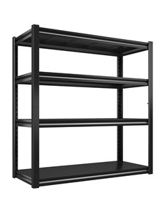 Commercial Shelving Unit 4 Tier 35kg 1000x500x1520mm Black | Stalwart DA-SART260