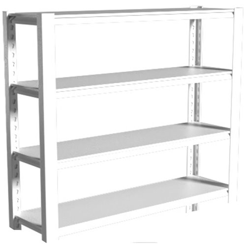 Commercial Shelving Unit 4 Tier 35kg 1000x500x1520mm White | Stalwart DA-SART262