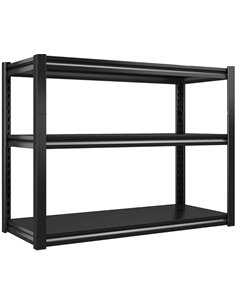 Commercial Shelving Unit 3 Tier 35kg 800x460x865mm Black | Stalwart DA-SART264