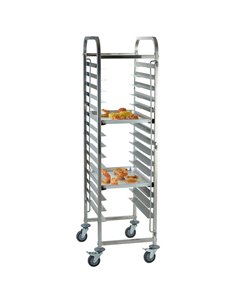 Rack/Tray/Pan Trolley Stainless steel for 660x460mm sheet pan 15 tier | Stalwart DA-RT7515