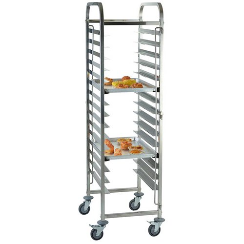 Rack/Tray/Pan Trolley Stainless steel for 660x460mm sheet pan 15 tier | Stalwart DA-RT7515