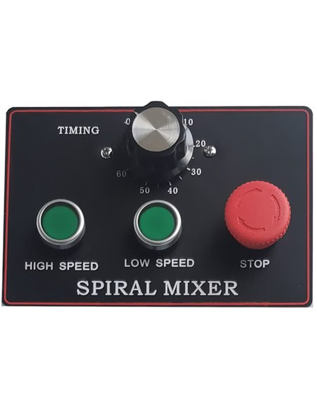 Professional Spiral Dough Mixer 20 litres Liftable head Removable bowl 2 speeds 380V/3 phase | Stalwart DA-THS20A