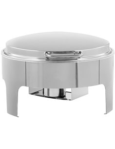 Hydraulic Chafing dish Round Stainless steel 6 litres | Stalwart DA-DTC1115