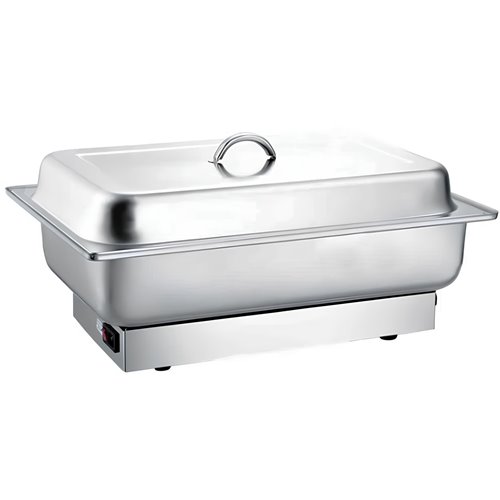 Electric Chafing Dish GN1/1 Stainless steel 6 litres 570x360x250mm | Stalwart DA- DTC1303