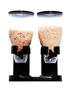 Commercial Cereal Dispenser 3 litres Double | Stalwart DA-DTJ081
