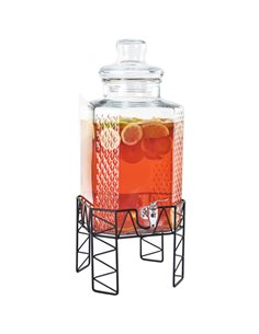 Glass Juice Dispenser 10 litres with Stand | Stalwart DA-LT002