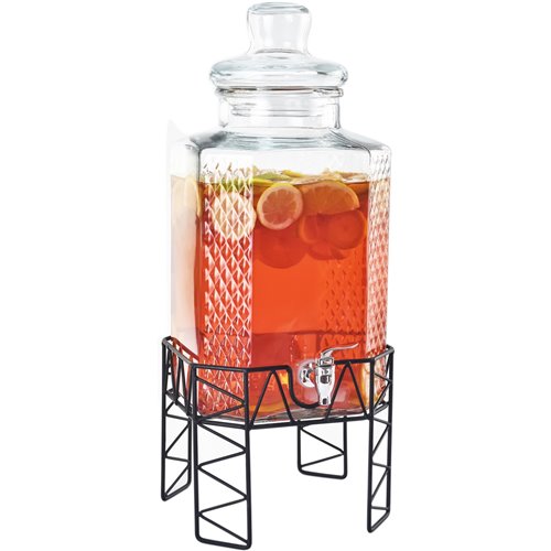 Glass Juice Dispenser 10 litres with Stand | Stalwart DA-LT002