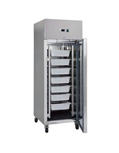 600lt Commercial Fish Fridge Stainless Steel Upright cabinet Single door Ventilated cooling  | Stalwart DA-THL600TNFISH