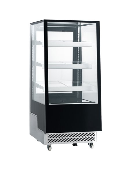 Display Merchandiser Fridge 350 litres 3 shelves Black &amp Stainless steel | Stalwart DA-FT300L