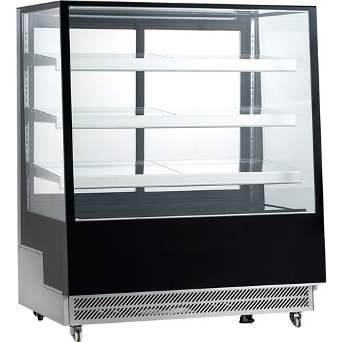 Display Merchandiser Fridge 500 litres 3 shelves Black &amp Stainless steel | Stalwart DA-FT400L