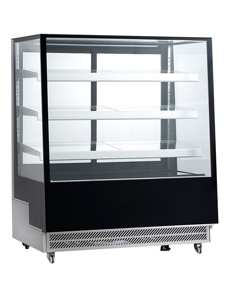 Display Merchandiser Fridge 500 litres 3 shelves Black &amp Stainless steel | Stalwart DA-FT400L
