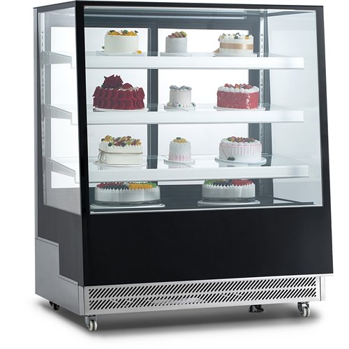 Display Merchandiser Fridge 500 litres 3 shelves Black &amp Stainless steel | Stalwart DA-FT400L