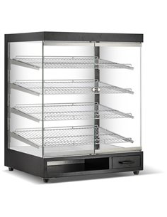 Neutral Display Case 4 Tier 800x575x967mm Black | Stalwart DA-ZW318BLACK