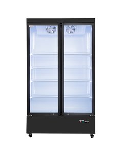 Commercial Display Refrigerator with Double Glass door 830 litres Black | Stalwart DA-LG1000M2WP 2