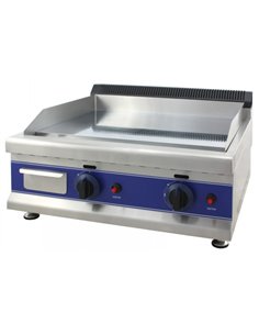 Commercial Gas Griddle Smooth 2 zone 6kW Table top | Stalwart DA-HGT600