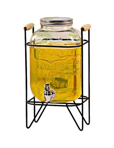Glass Wine Dispenser 8 litres with Iron stand | Stalwart DA-DTJ100