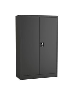 Commercial Metal Black Storage Cabinet Lockable 900x400x1400mm | Stalwart DA-MYOC05BLACK