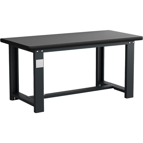 Commercial Heavy Duty Work Table 1200x750x800mm Black | Stalwart DA-MB80120HDT