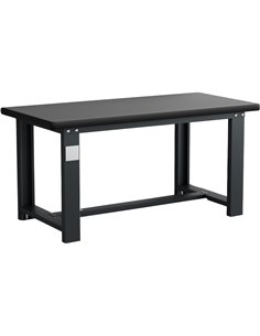 Commercial Heavy Duty Work Table 1500x750x800mm Black | Stalwart DA-MB80150HDT