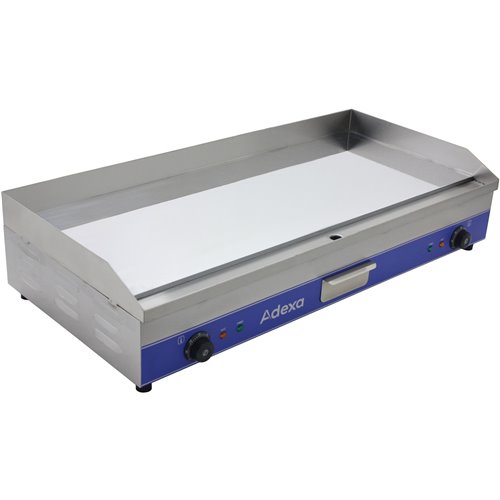 Commercial Electric Griddle Mirror Plate 2 zone 6kW Table top | Stalwart DA-WG1000SD
