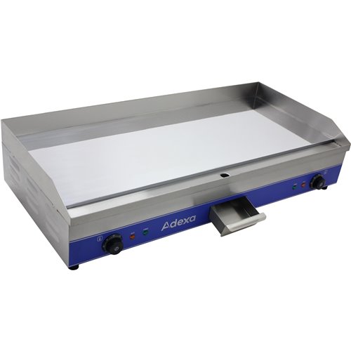 Commercial Electric Griddle Mirror Plate 2 zone 6kW Table top | Stalwart DA-WG1000SD