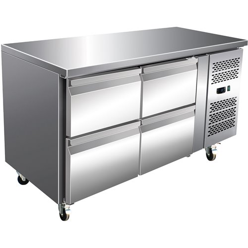 Commercial Refrigerated Counter 4 drawers Depth 700mm | Stalwart DA-4DRG22V