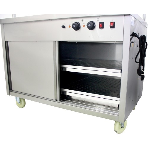 Mobile Food Service Counter with Bain...