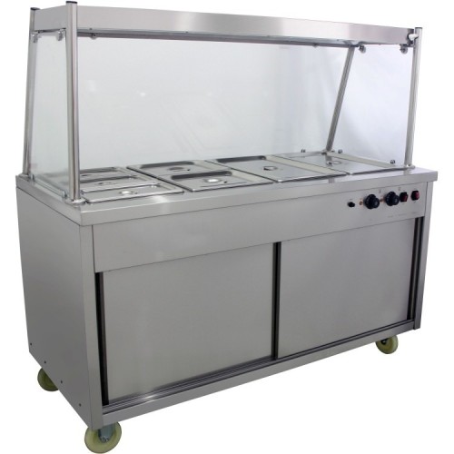 Mobile Food Service Counter with Bain...