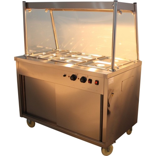 Mobile Food Service Counter with Bain...