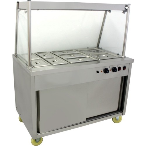 Mobile Food Service Counter with Bain...