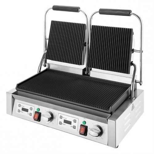 Buffalo Double Contact Grill Ribbed...