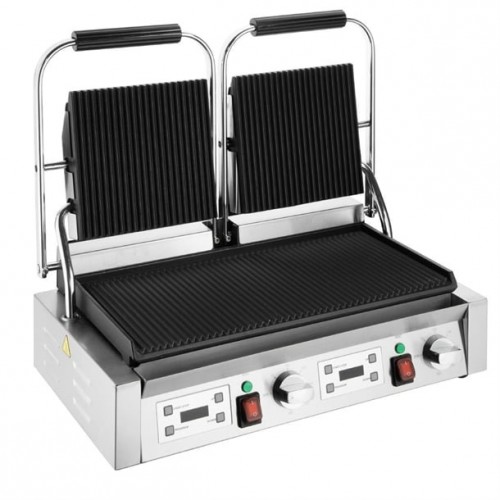 Buffalo Double Contact Grill Ribbed...