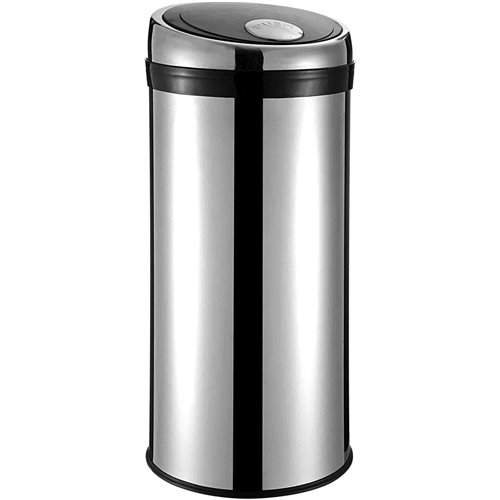 Commercial Press Opening Waste Bin 50 Litres Mirror | Stalwart DA-JYPZIA