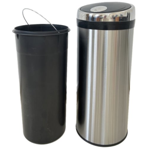 Commercial Press Opening Waste Bin 50 Litres Mirror | Stalwart DA-JYPZIA