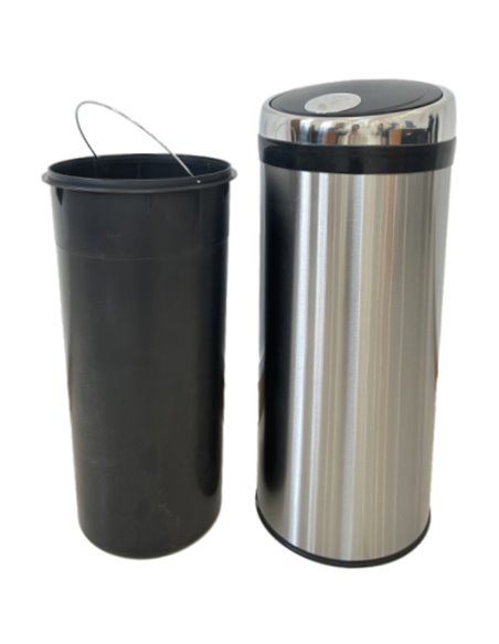 Commercial Press Opening Waste Bin 50 Litres Mirror | Stalwart DA-JYPZIA