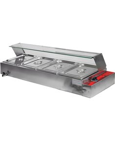 Display Bain Marie Countertop 4xGN1/2 | Stalwart DA-BT04
