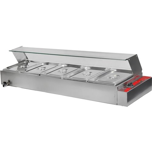 Display Bain Marie Countertop 5xGN1/2 | Stalwart DA-BT05