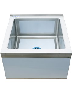 Janitorial Floor Mop Sink Stainless steel 838mm | Stalwart DA-FMS332510 2