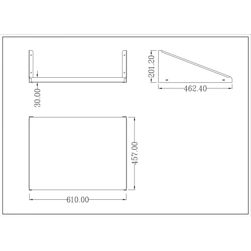 Microwave Shelf Stainless steel...